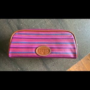Fossil Makeup Bag - Stripes!!